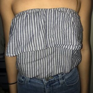 Striped tube top